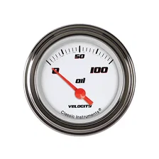 Velocity White 2-1/8" Oil Pressure / (100 PSI) image 1