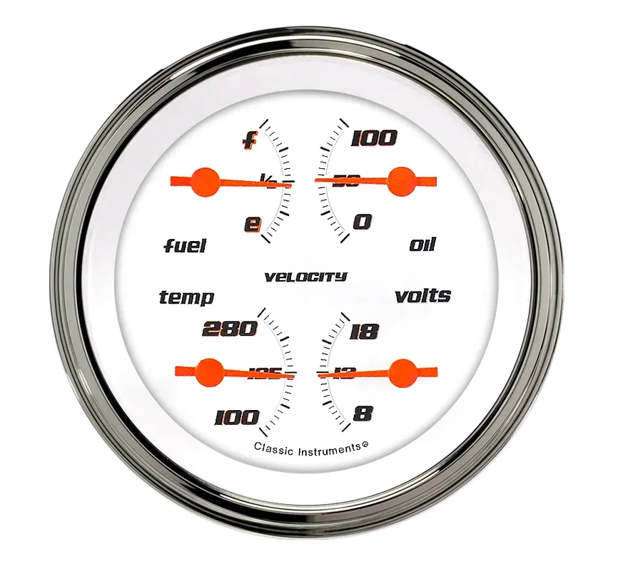 Velocity White 3" Quad (0-30 Ohm)