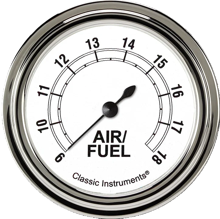 White 2-5/8" Air Fuel Ratio Gauge