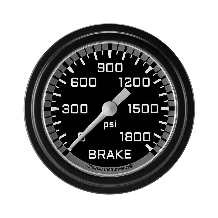 Autocross Gray 2-5/8" Brake Pressure Gauge