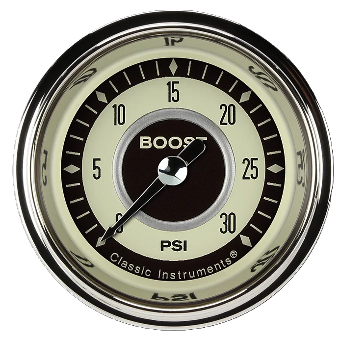 Nostalgia 2-1/8" Boost Electric Gauge (30 PSI)