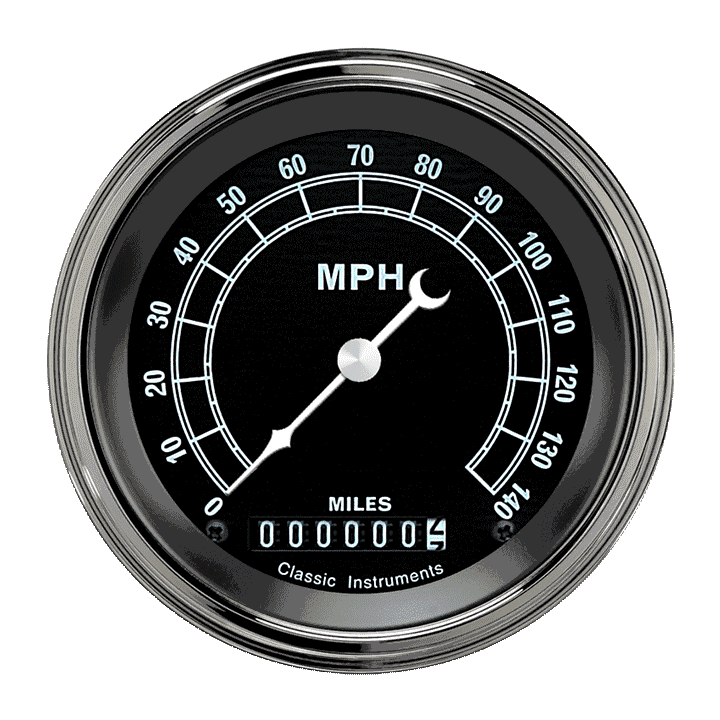 Traditional 3-3/8" Speedometer Gauge