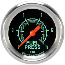 G/Stock 2-5/8" Fuel Pressure Electric Gauge (15 PSI) image 1