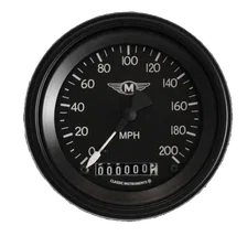 Moal Bomber 3" Speedometer Gauge (200 MPH) image 1