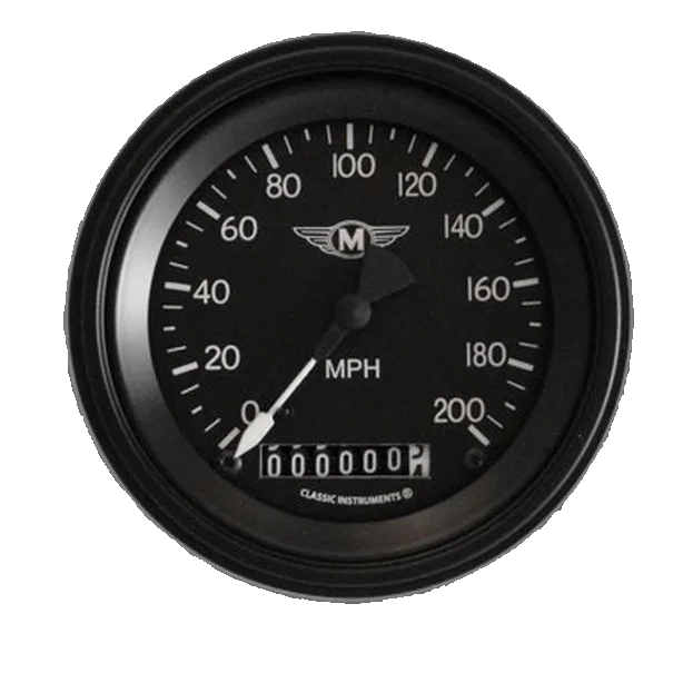 Moal Bomber 3" Speedometer Gauge (200 MPH)