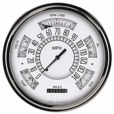 1949-50 Shoebox White Gauge Package for Ford image 1