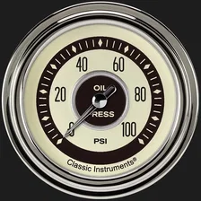 Nostalgia VT 2-5/8" Oil Pressure Gauge image 1