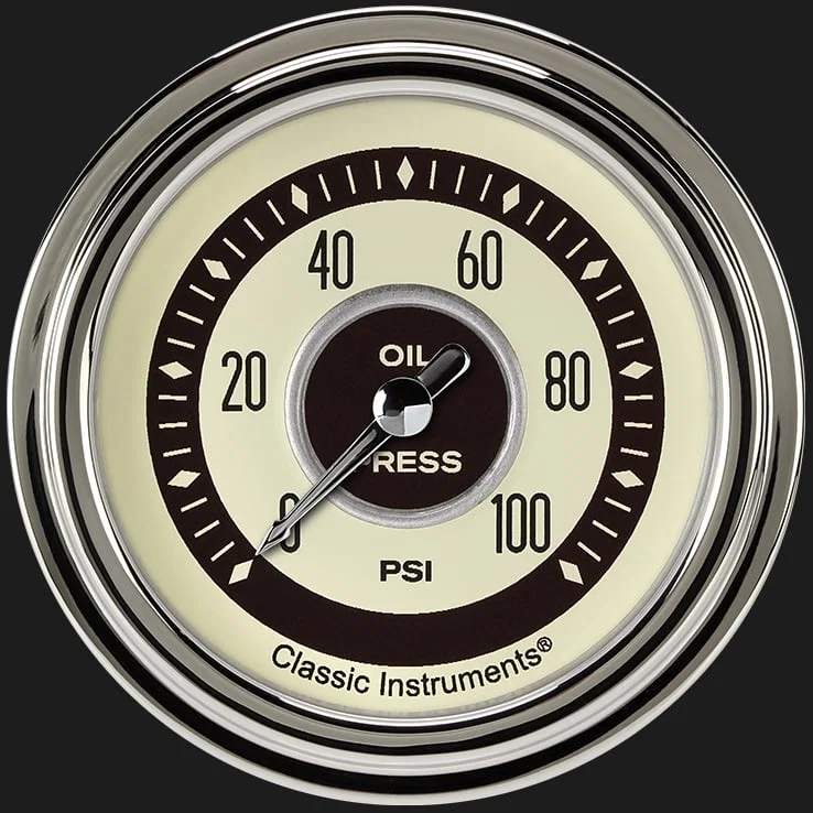 Nostalgia VT 2-5/8" Oil Pressure Gauge