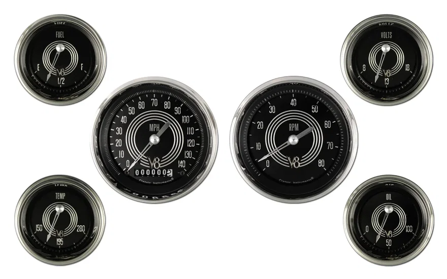 V8 Speedster Six Gauge Set