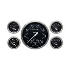 Hot Rod 5" Speedo/Tach With 2-1/8" Fuel/Temp/Volt/Oil GM image 1