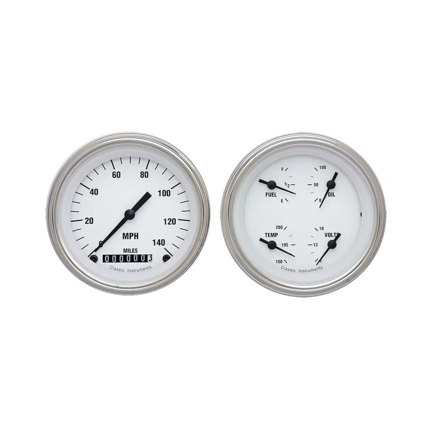 White Hot Two Gauge Set