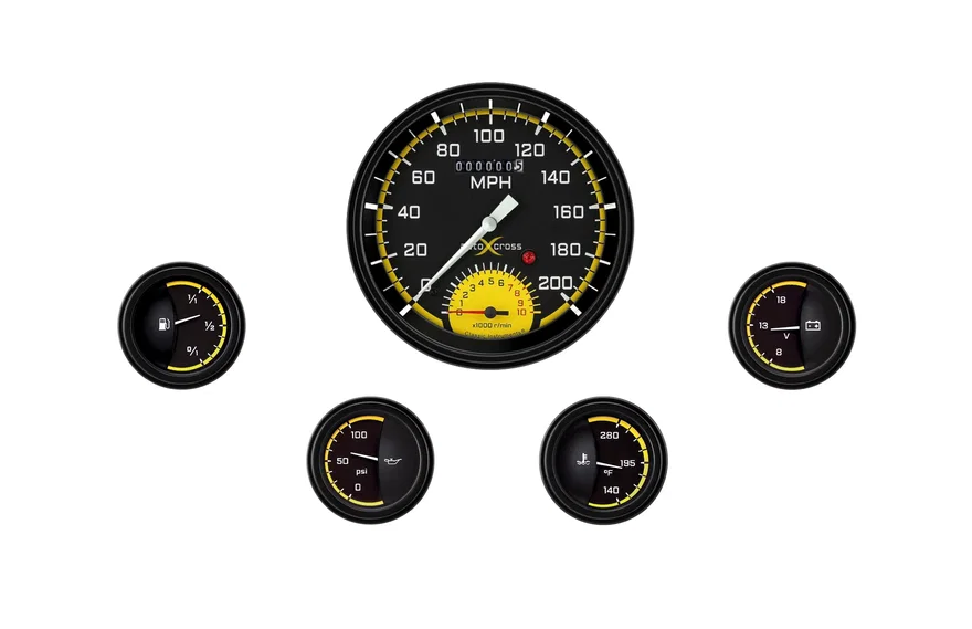 Autocross Yellow 4-5/8" Speedtachular