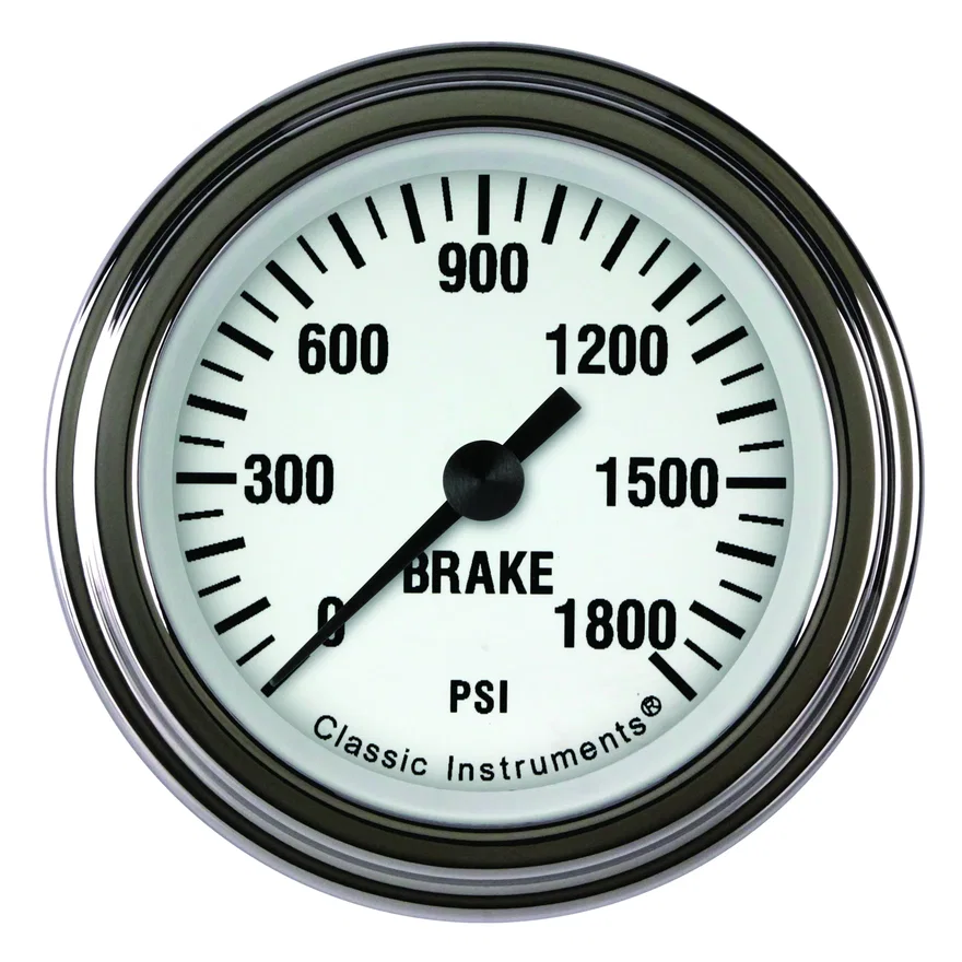 White Hot 2-1/8" Brake Pressure Gauge