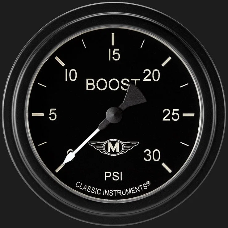 Moal Bomber 2-5/8" Boost Gauge (30 PSI)