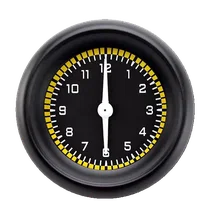 AutoCross Yellow 2-1/8" Clock image 1