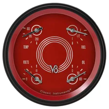 V8 Red Steelie 5" Quad (0-90 Ohm) image 1