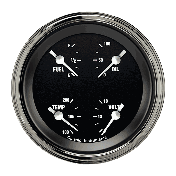 Hot Rod 3" Quad Gauge (1975-2010 Ohm)