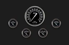 Traditional 5" Speedometer With 2-1/8" Fuel/Oil/Temp/Volt GM image 1
