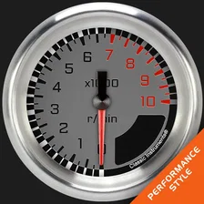 AutoCross Gray 2-5/8" Tachometer Gauge image 1