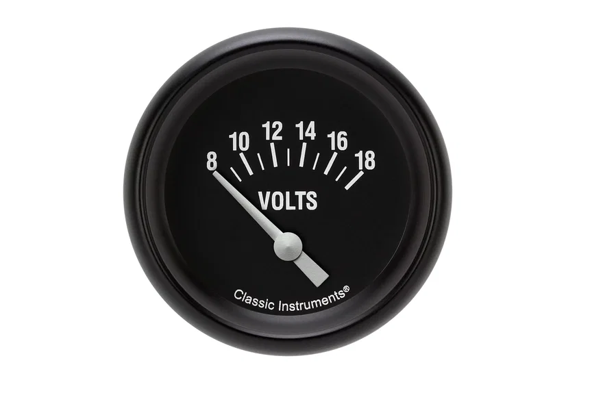 Hot Rod 2-5/8" Short Sweep Volt Gauge