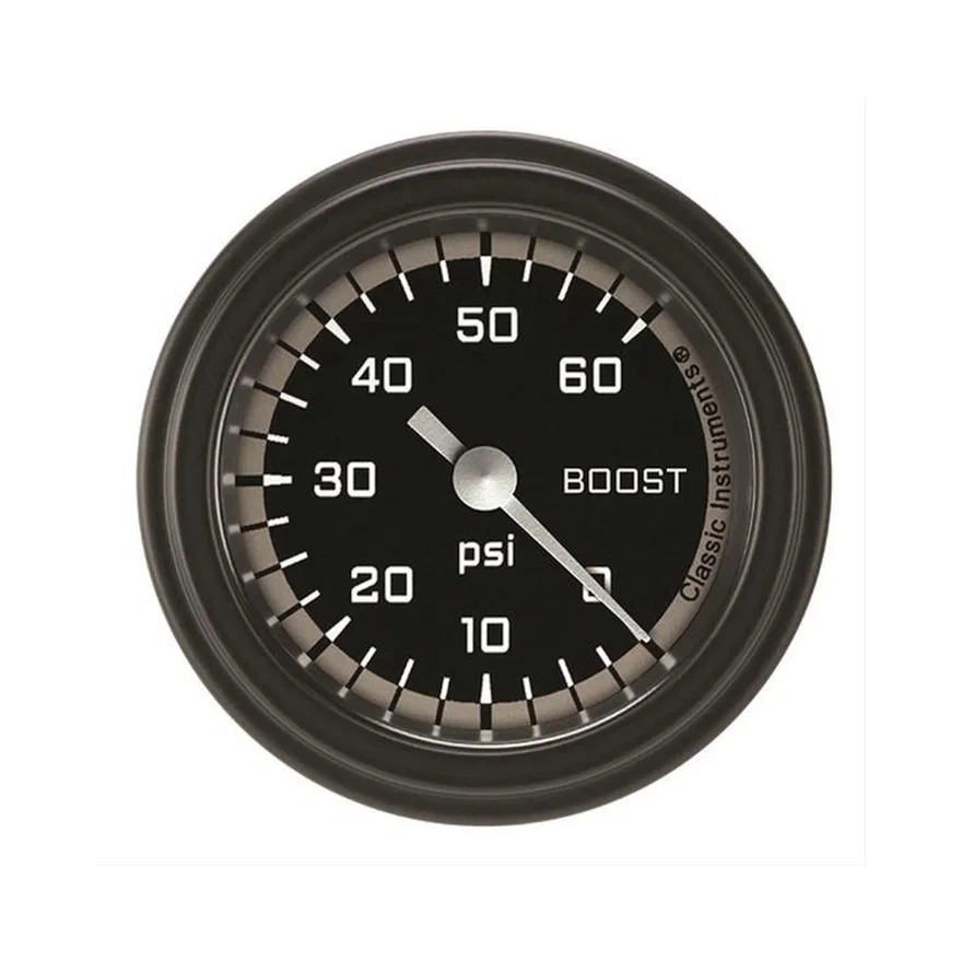 Autocross Gray 2-1/8" Boost Gauge (60 PSI)
