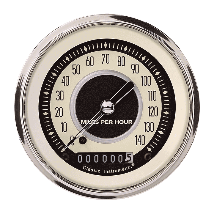 Nostalgia VT 3" Speedometer Gauge (140 MPH)