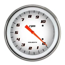 Velocity White 5" Tachometer Gauge (10K) image 1
