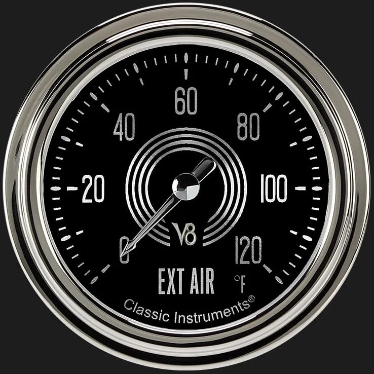 V8 Speedster 2-5/8" Outside Air Temp Gauge