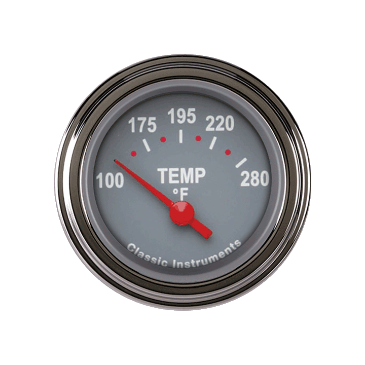 Tetra 2-1/8" Gray Water Temperature Gauge