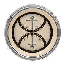 Nostalgia VT 3-3/8" Temperature & Volt Dual Gauge image 1