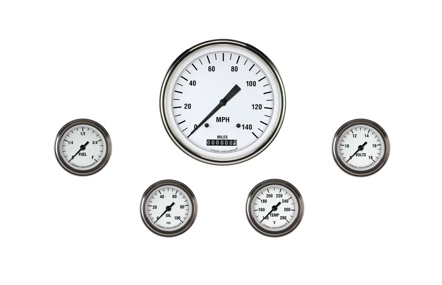 White Hot Five Gauge Set