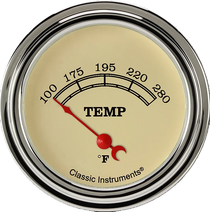 Vitange 2-5/8" Short Sweep Water Temperature Gauge