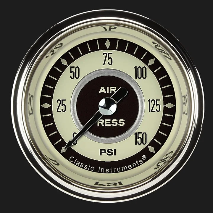 Nostalgia VT 2-1/8" Air Pressure Gauge