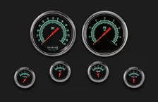 G/Stock 5" Speedo/Tach With 2-1/8" Fuel/Oil/Temp/Volt GM image 1