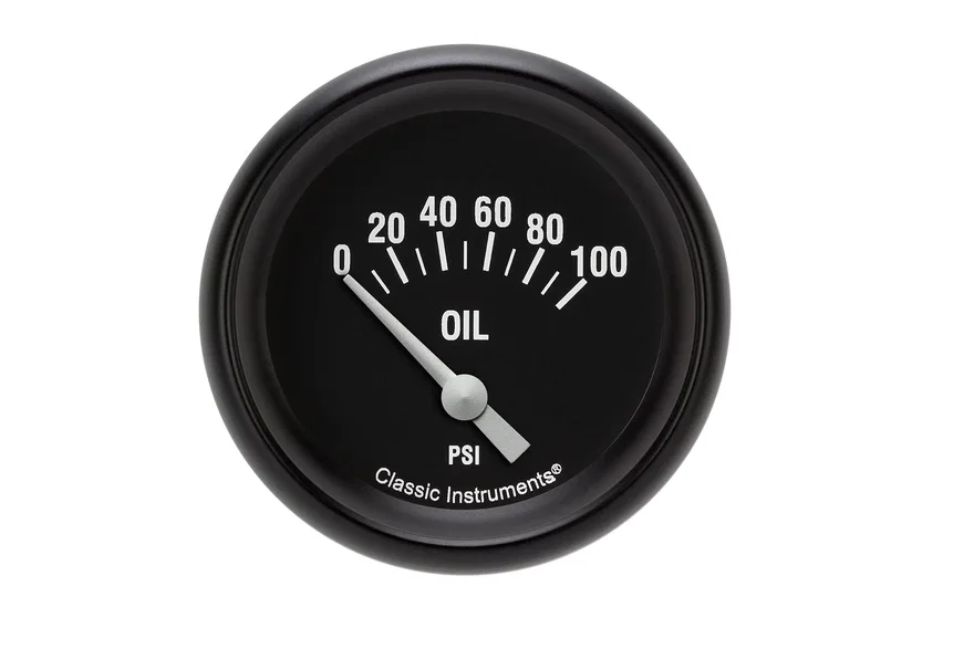 Hot Rod 2-5/8" Oil Pressure Electric Gauge (100 PSI)