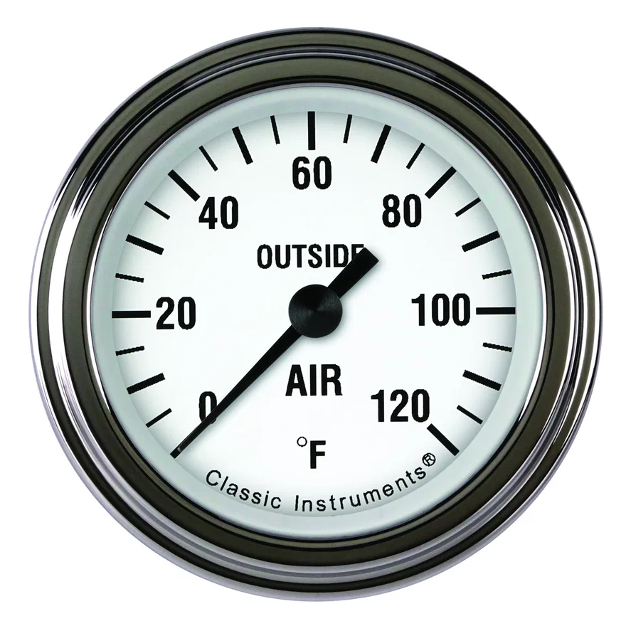 White Hot 2-1/8" External Air Tempature Gauge