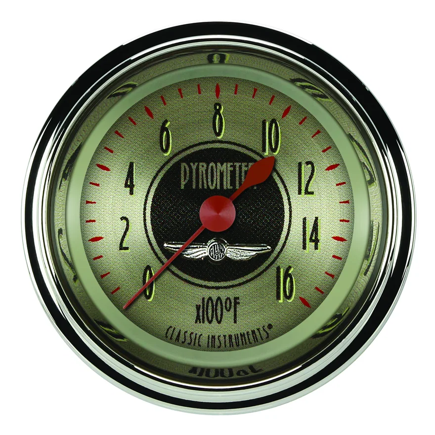 All American Nickel 2-1/8" Exhaust Gas Tempature Gauge
