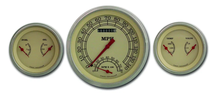 Vintage Series Three Gauge Set