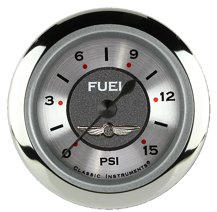 All American 2-1/8" Fuel Pressure Gauge (15 PSI)