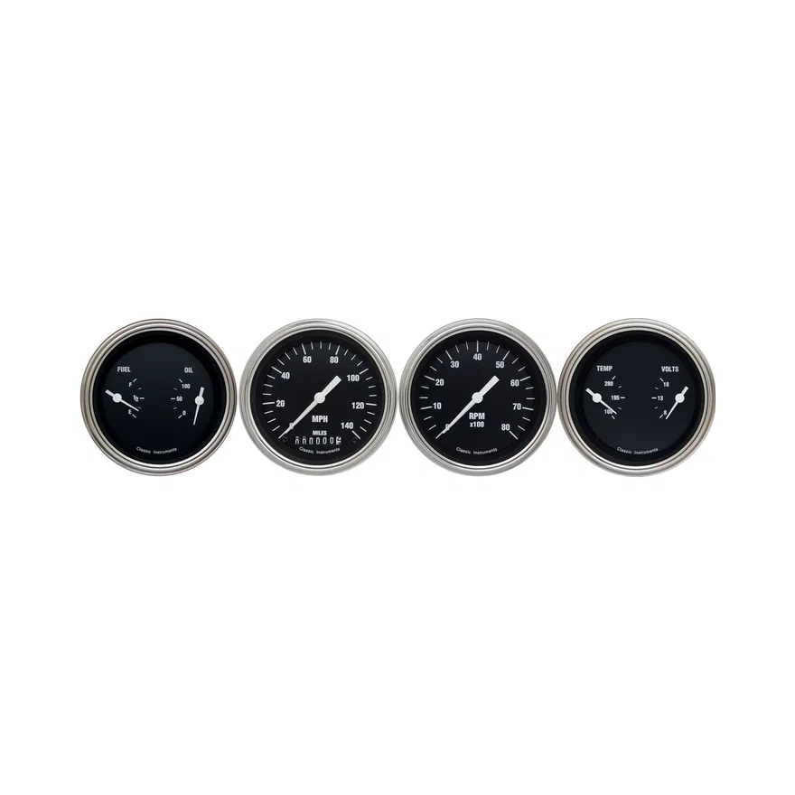 Hot Rod 3" Speedo/Tach/2 Duals-GM