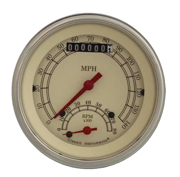 Vintage 3" Ultimate Speedometer Gauge