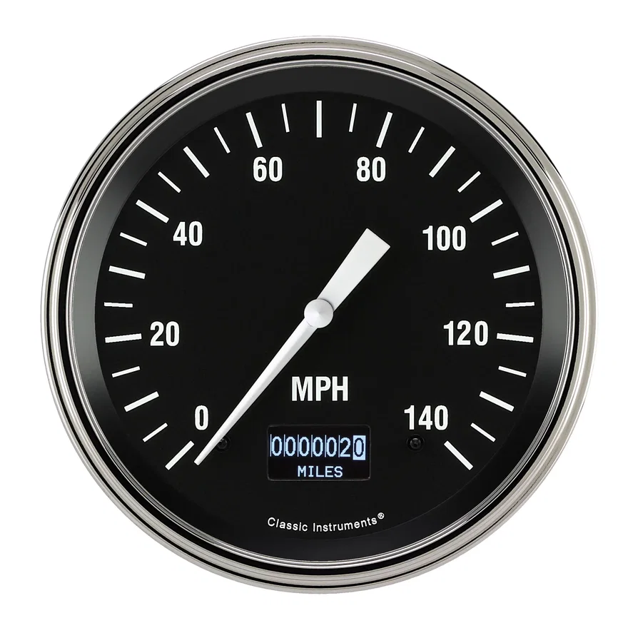 Hot Rod 4-5/8" Speedometer Gauge with Information Screen