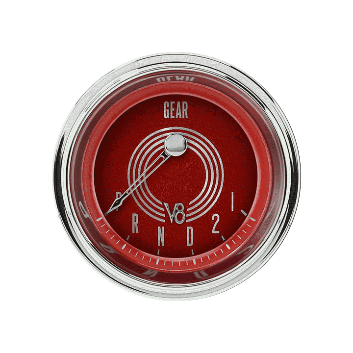 V8 Red Steelie 2-1/8" Gear SEL