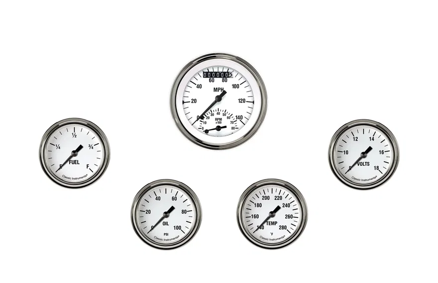 White Hot Five Gauge Set
