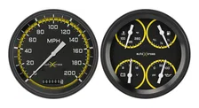 Autocross Yellow Six Gauge Set image 1