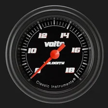 Velocity Black 2-1/8" Volt Gauge image 1