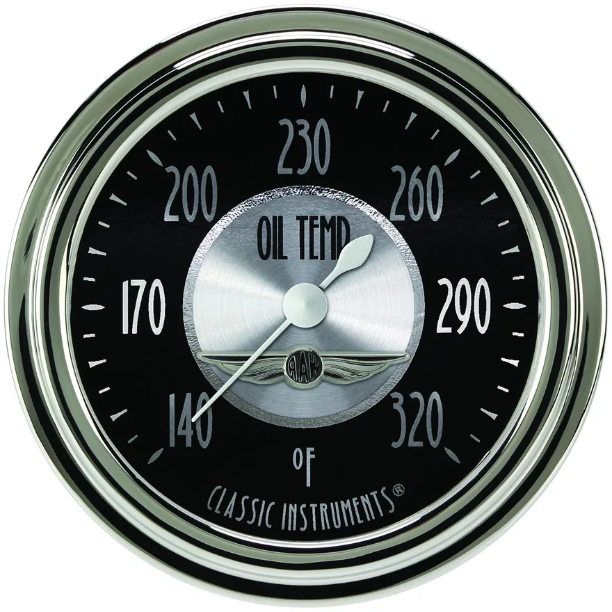 All American Tradition 2-5/8" Oil Temperature Gauge