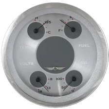All American 3-3/8" Quad Gauge image 1