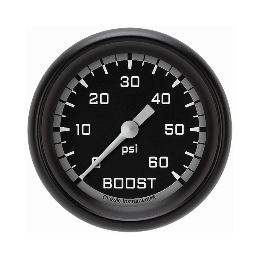 Autocross Gray 2-5/8" Boost Gauge (60 PSI)