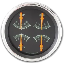 G/Stock 4-5/8" Quad Gauge (0-90 Ohm) image 1
